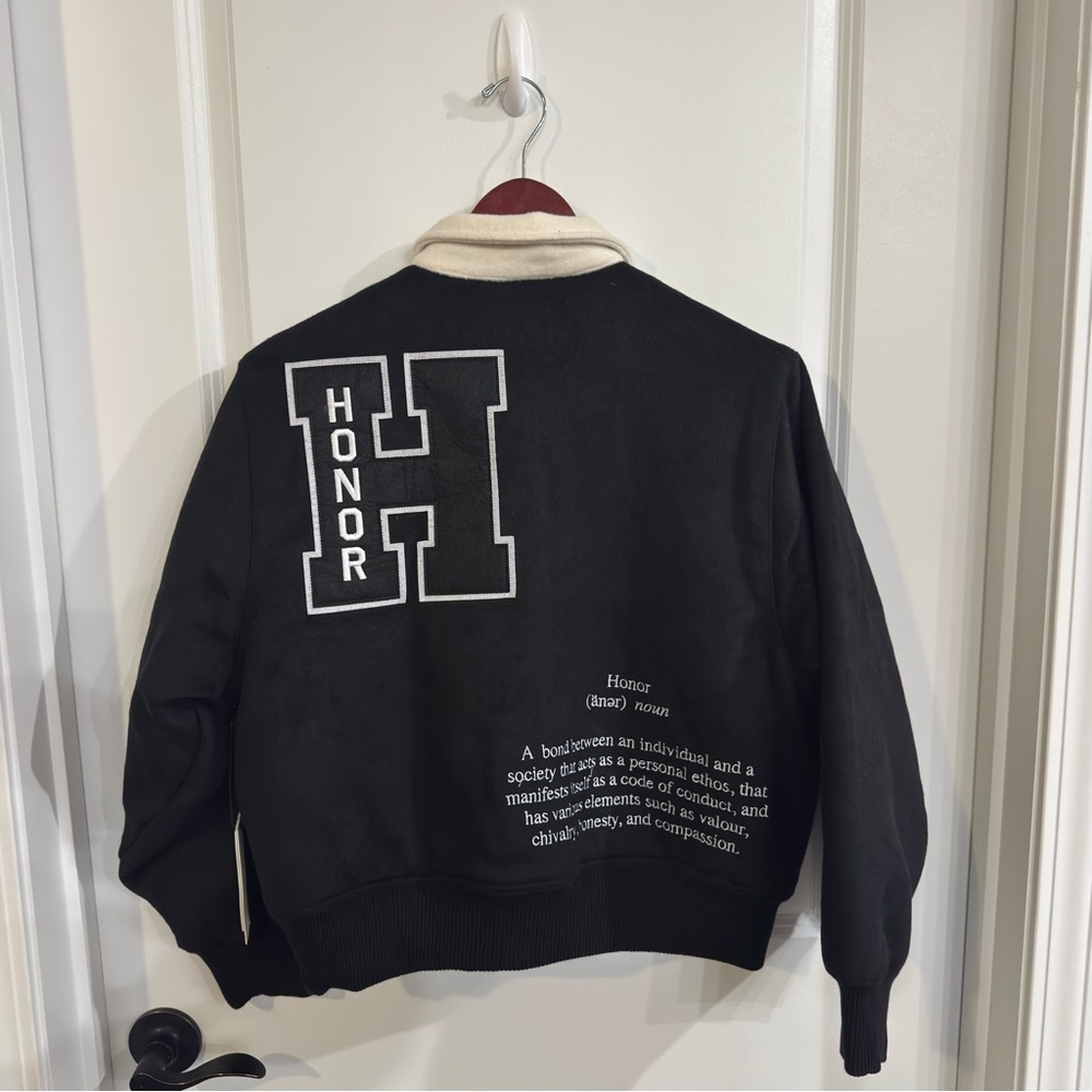 Honor The Gift Prep School Bomber Jacket in Black